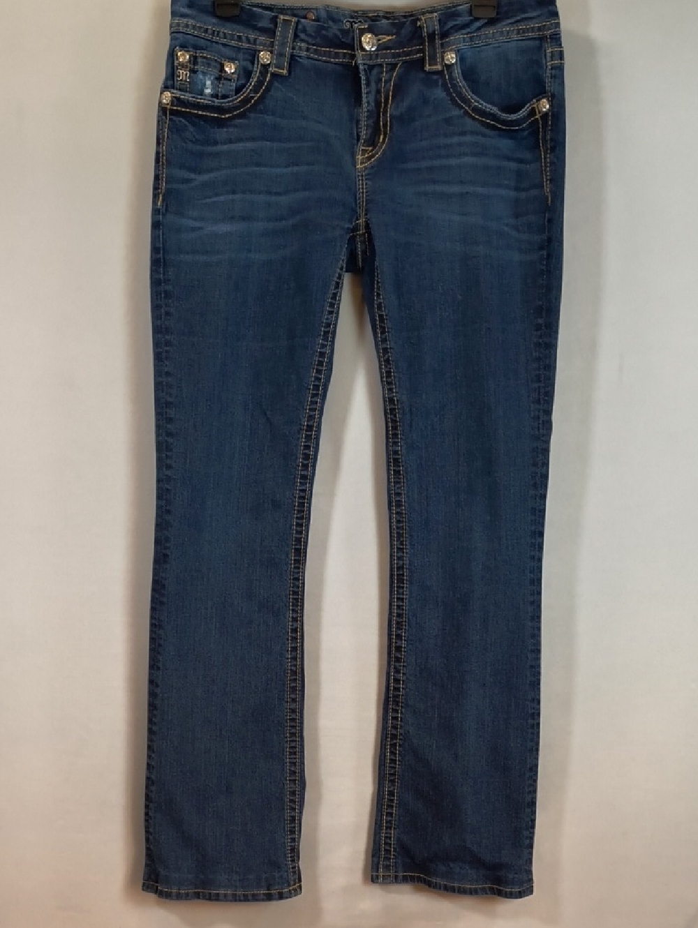 Miss Me Woman's Signature Boot Dark Wash Jeans Size 31
